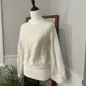 Fashion Nova Soft White Crew Neck Sweater